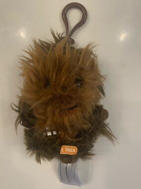 Plush Chewbacca Talking Keychain - Brown (untested)
